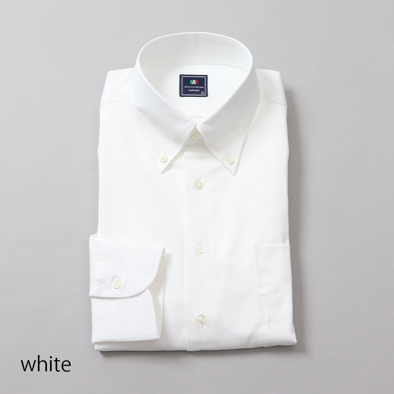 オックスストレッチボタンダウンシャツ【Made in Japan】
