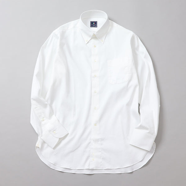 オックスストレッチボタンダウンシャツ【Made in Japan】