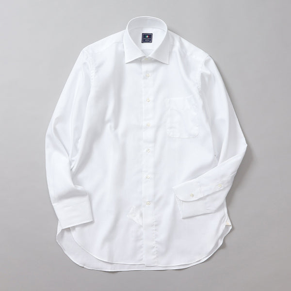 ヘリンボーンセミワイドシャツ【Made in Japan】