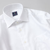 ヘリンボーンセミワイドシャツ【Made in Japan】