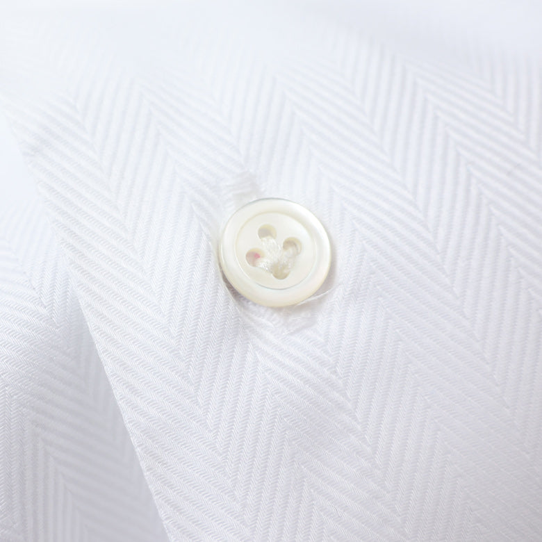 ヘリンボーンセミワイドシャツ【Made in Japan】