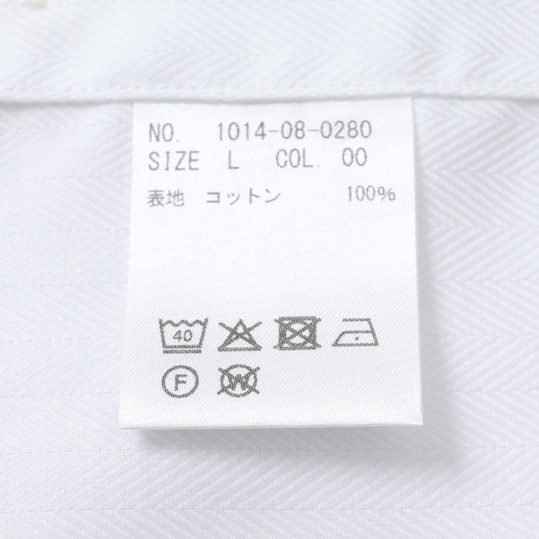 ヘリンボーンセミワイドシャツ【Made in Japan】