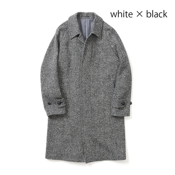 ツィードヘリンボーンラグランコート【Made in Japan】