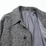 ツィードヘリンボーンラグランコート【Made in Japan】