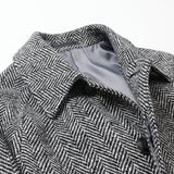 ツィードヘリンボーンラグランコート【Made in Japan】