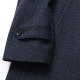 尾州ツィードチェックスタンドカラーコート【Made in Japan】