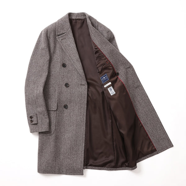 尾州ツィードヘリンボーンアルスターコート【Made in Japan】