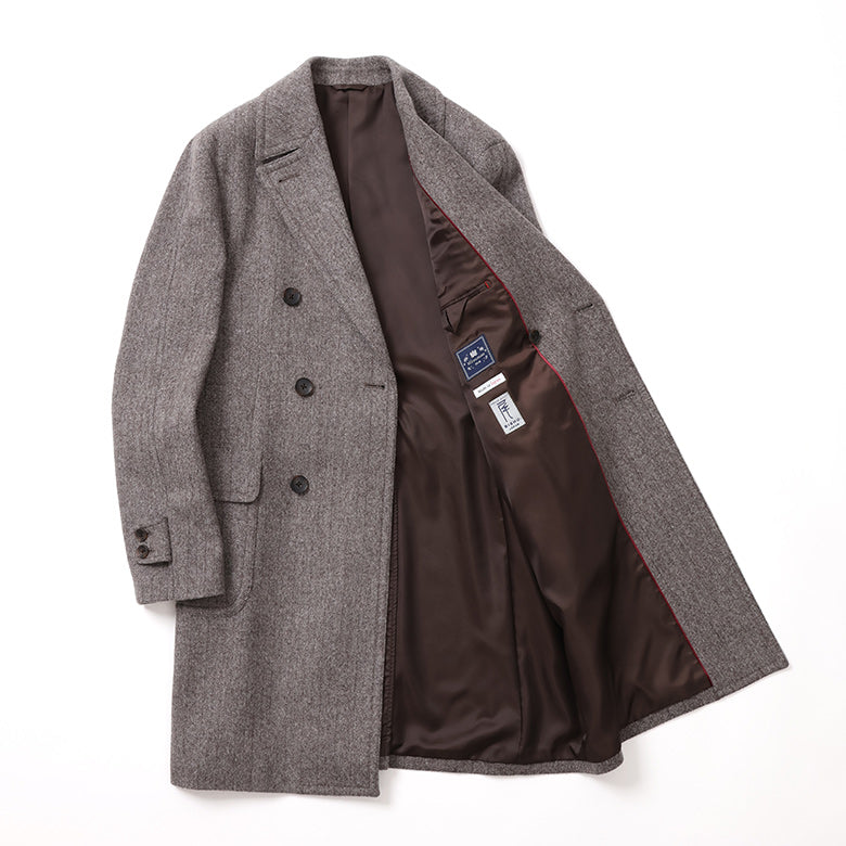 尾州ツィードヘリンボーンアルスターコート【Made in Japan】