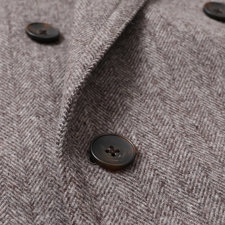 尾州ツィードヘリンボーンアルスターコート【Made in Japan】