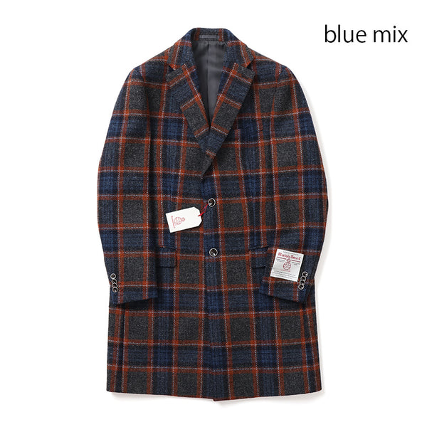 ハリスツィードチェックチェスターコート【Made in Japan】