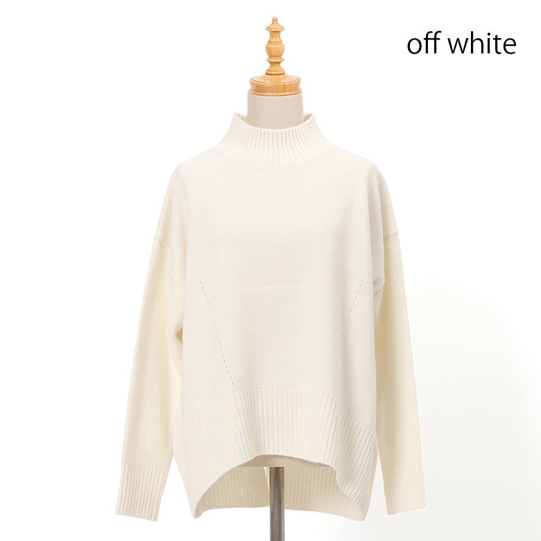 7Gウールスリットハイネックニット