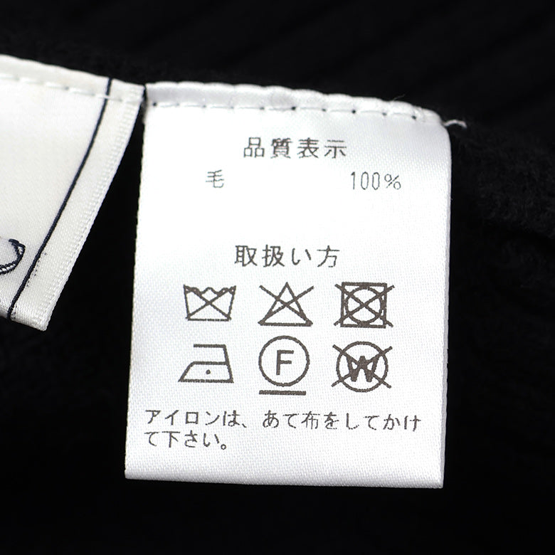 7Gウールスリットハイネックニット