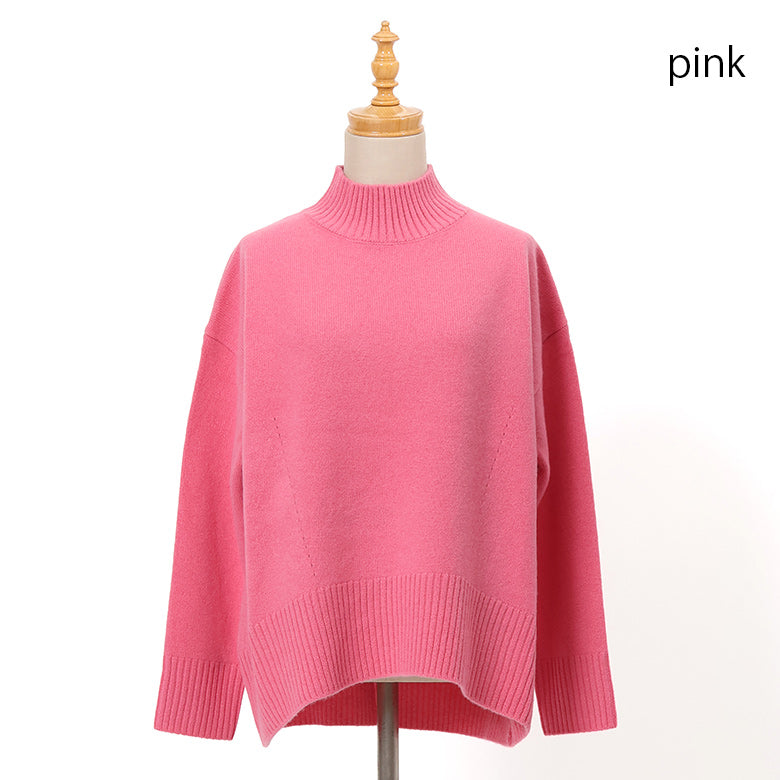 7Gウールスリットハイネックニット