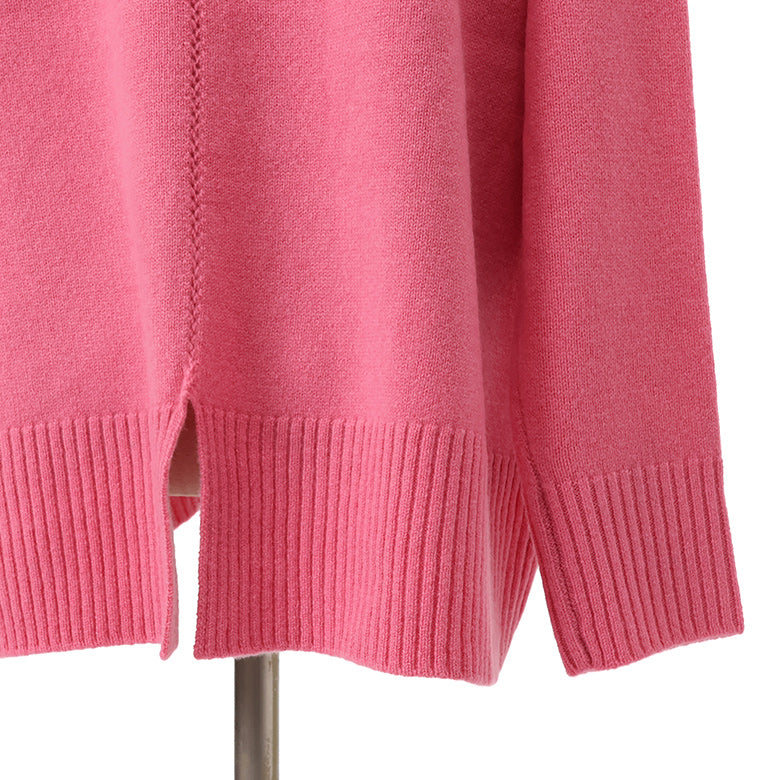 7Gウールスリットハイネックニット