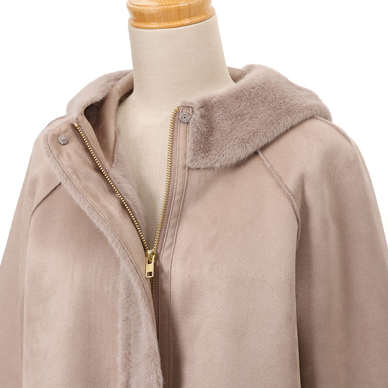 フェイクファームートン切替アウター