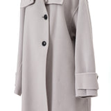 ラムウールメルトンスタンドコート