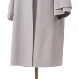 ラムウールメルトンスタンドコート