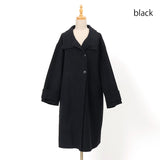 ラムウールメルトンスタンドコート