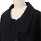 ラムウールメルトンスタンドコート