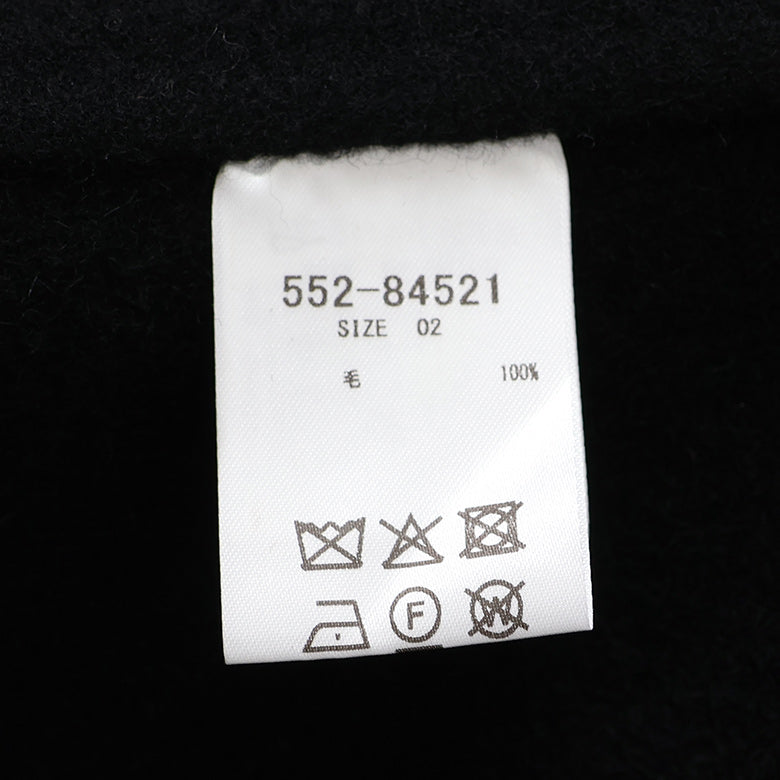 ラムウールメルトンスタンドコート