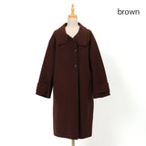 ラムウールメルトンスタンドコート