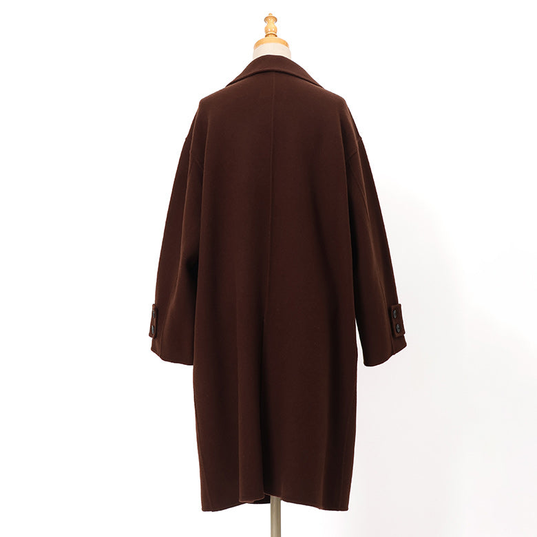 ラムウールメルトンスタンドコート