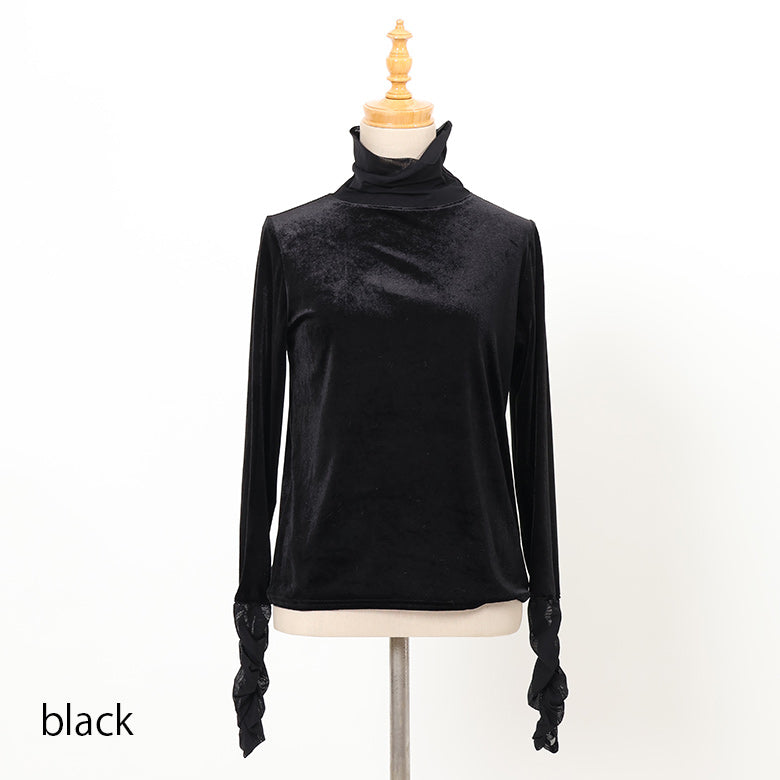 カットベロアタートルネック