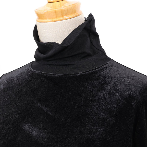 カットベロアタートルネック