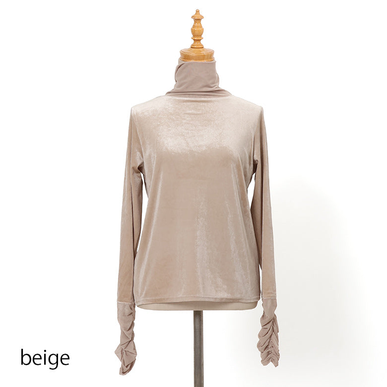 カットベロアタートルネック