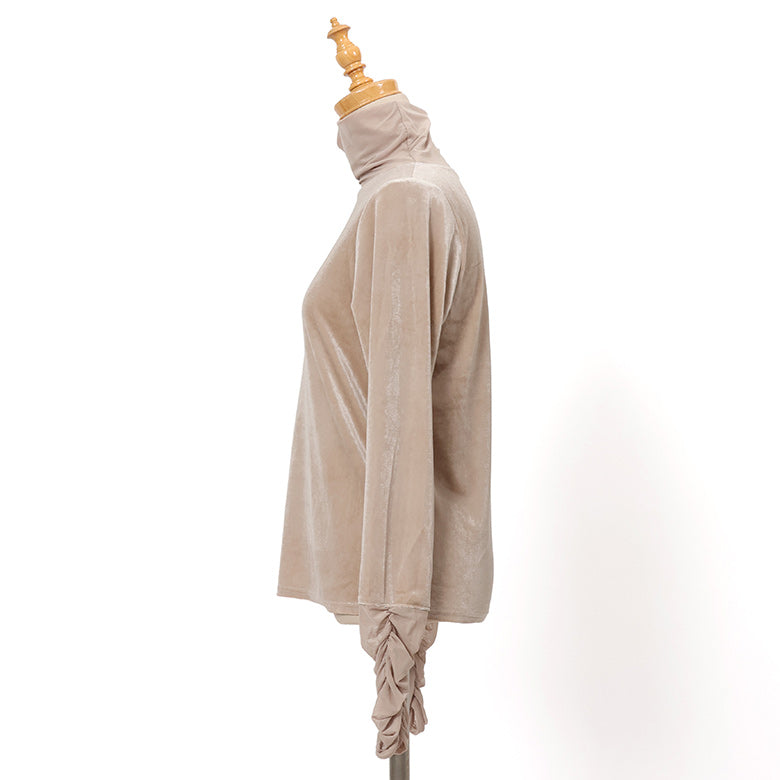 カットベロアタートルネック