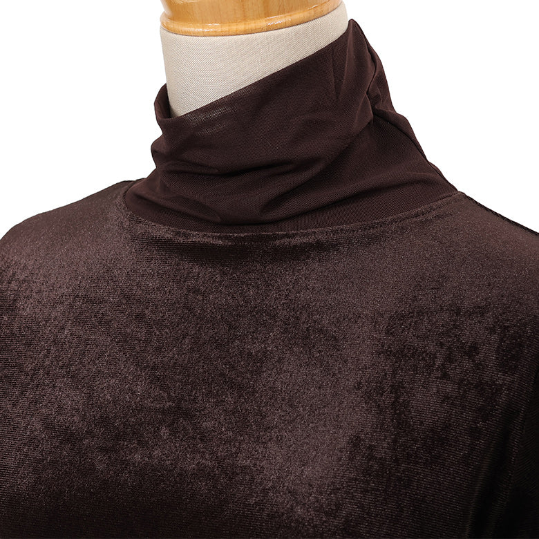 カットベロアタートルネック