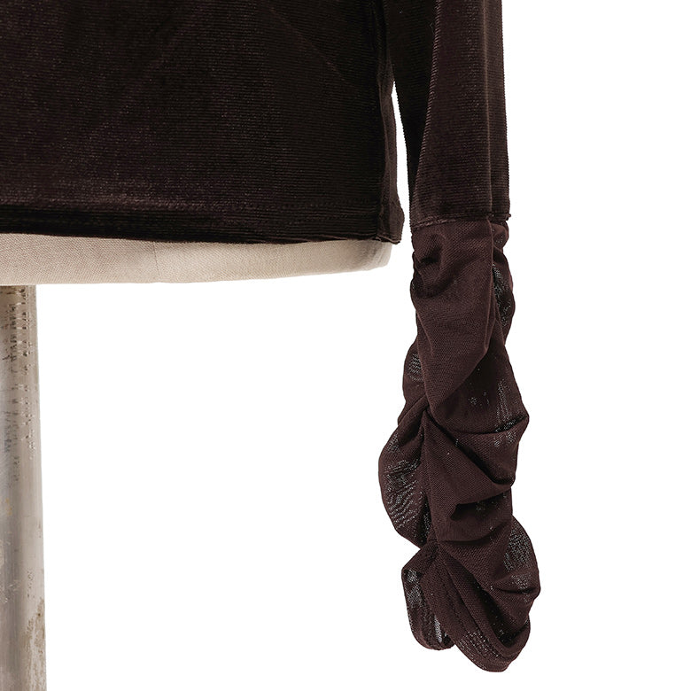 カットベロアタートルネック