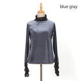 カットベロアタートルネック