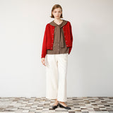 スムースドットボタンカーディガン