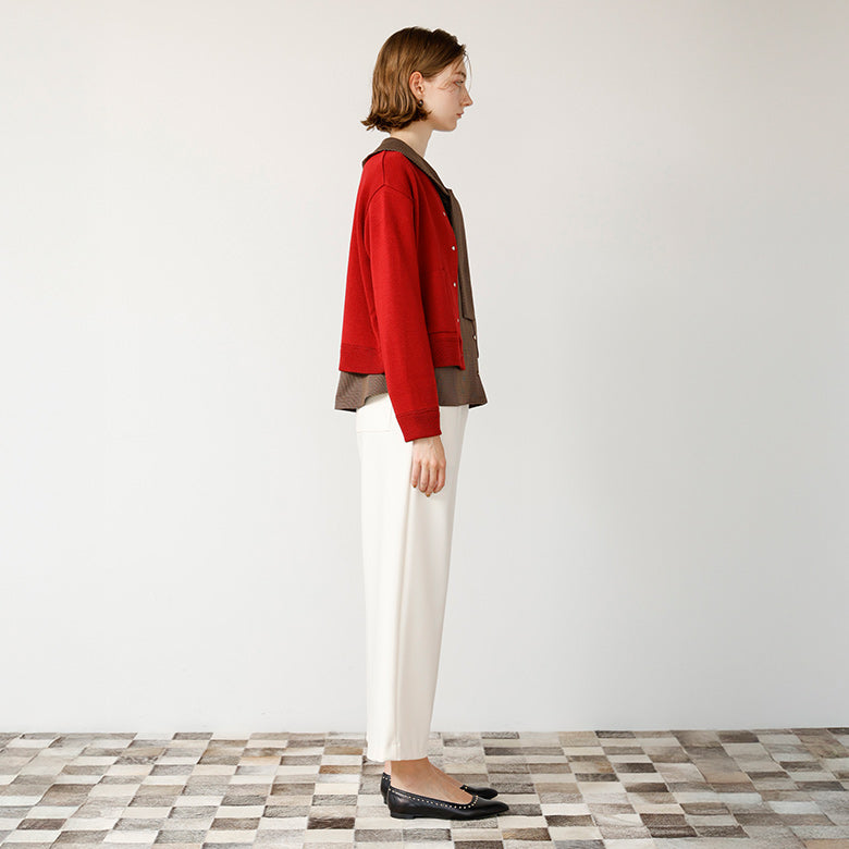 スムースドットボタンカーディガン