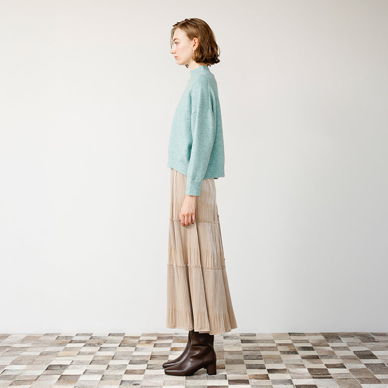 カットベロアティアードスカート