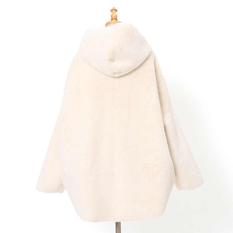 リバーシブルフェイクムートンアウター