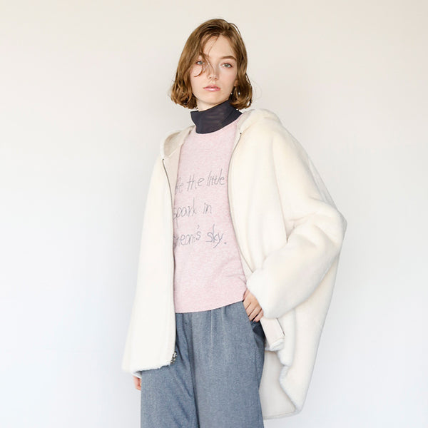 リバーシブルフェイクムートンアウター