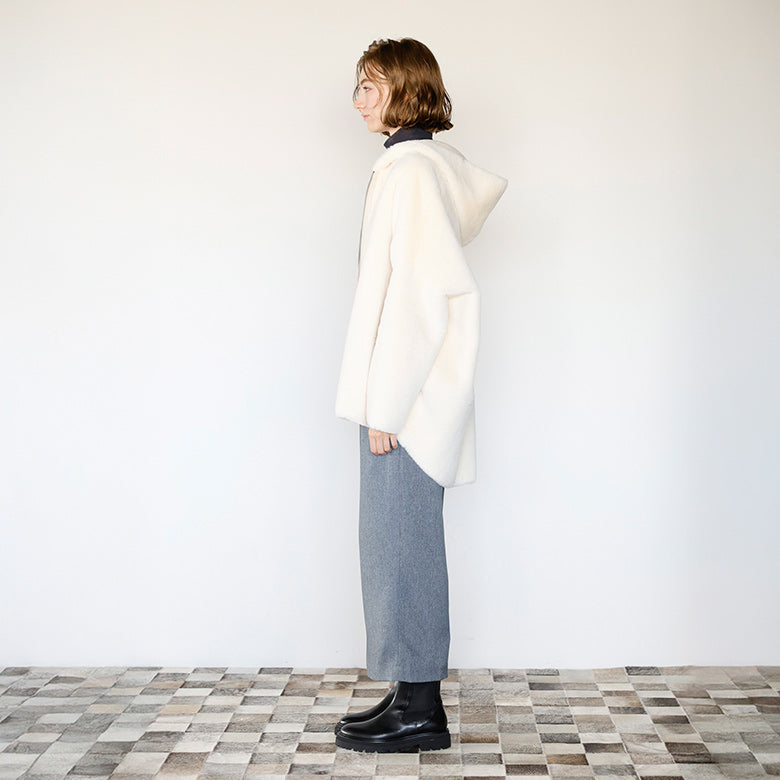 リバーシブルフェイクムートンアウター
