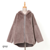 リバーシブルフェイクムートンアウター