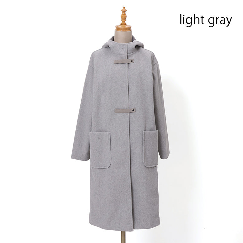 WOOLLETダッフル型コート