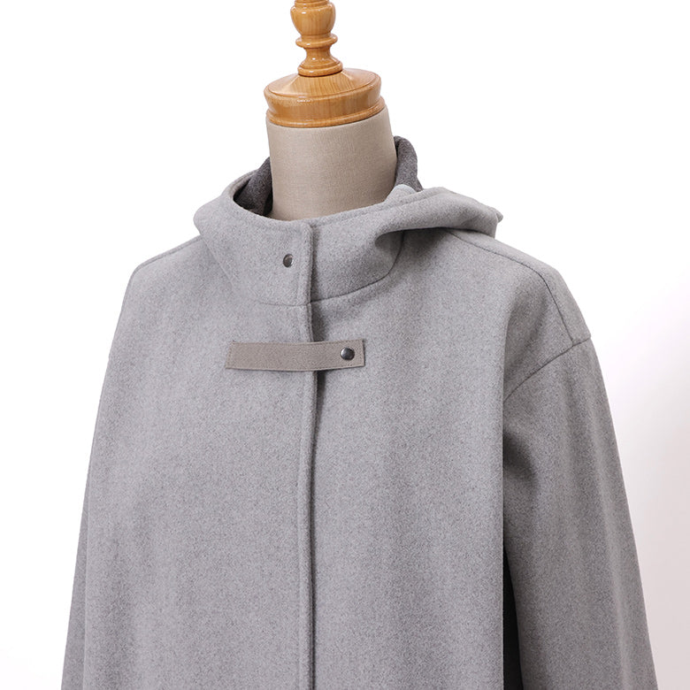 WOOLLETダッフル型コート