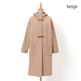 WOOLLETダッフル型コート