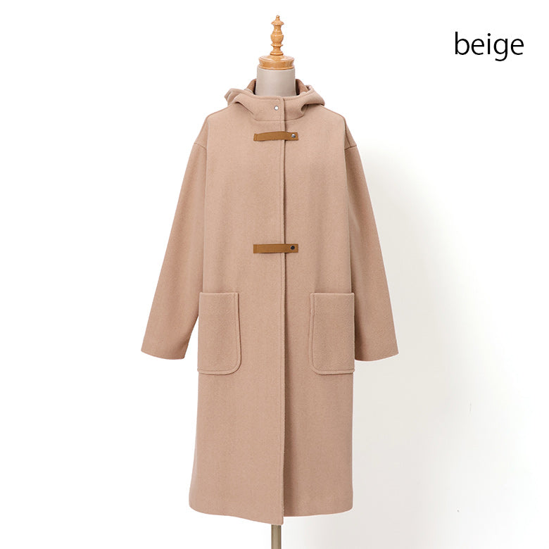 WOOLLETダッフル型コート