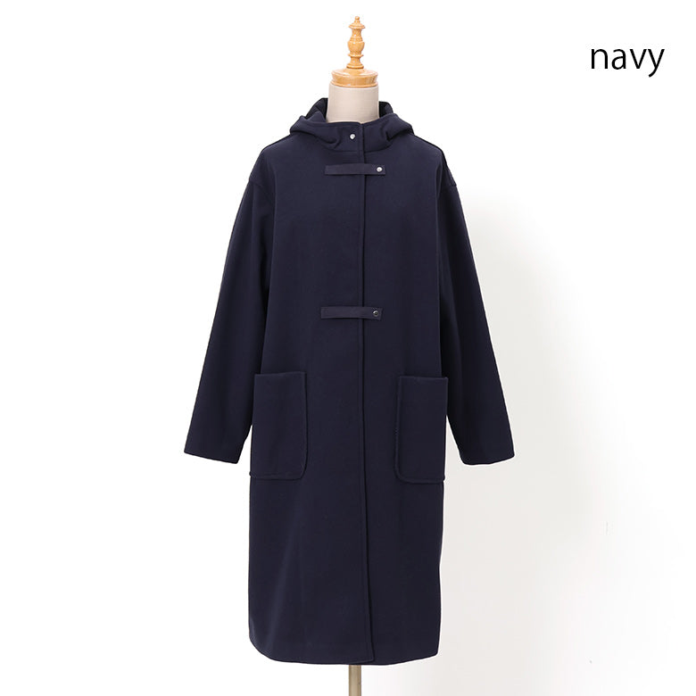 WOOLLETダッフル型コート