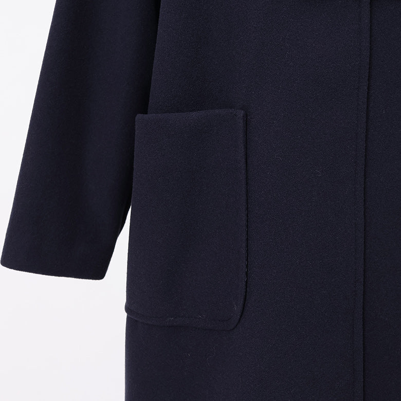 WOOLLETダッフル型コート