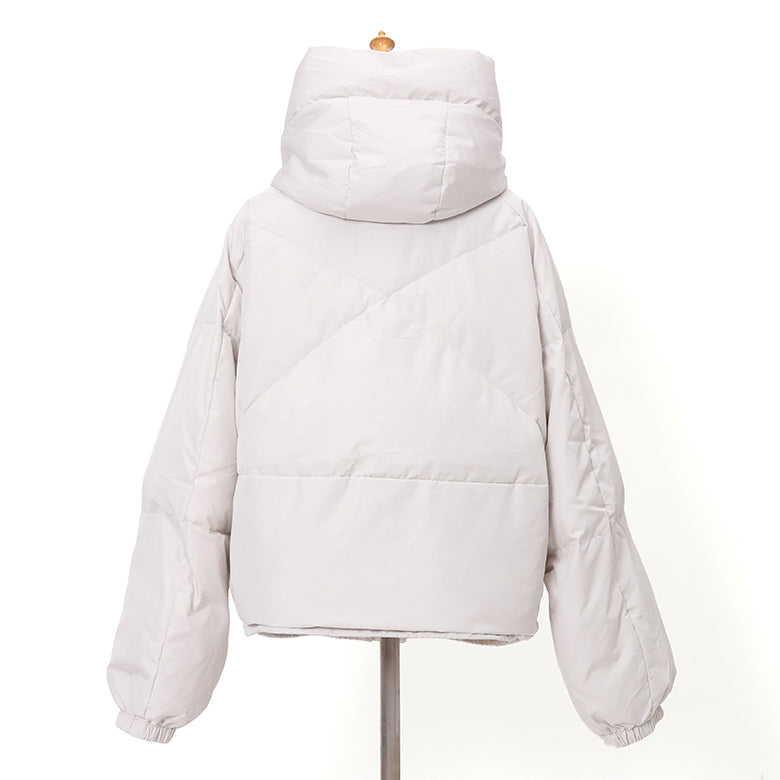 発熱中綿フードダウン