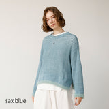 ベロアメッシュ×シャギーニット