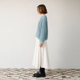 ベロアメッシュ×シャギーニット