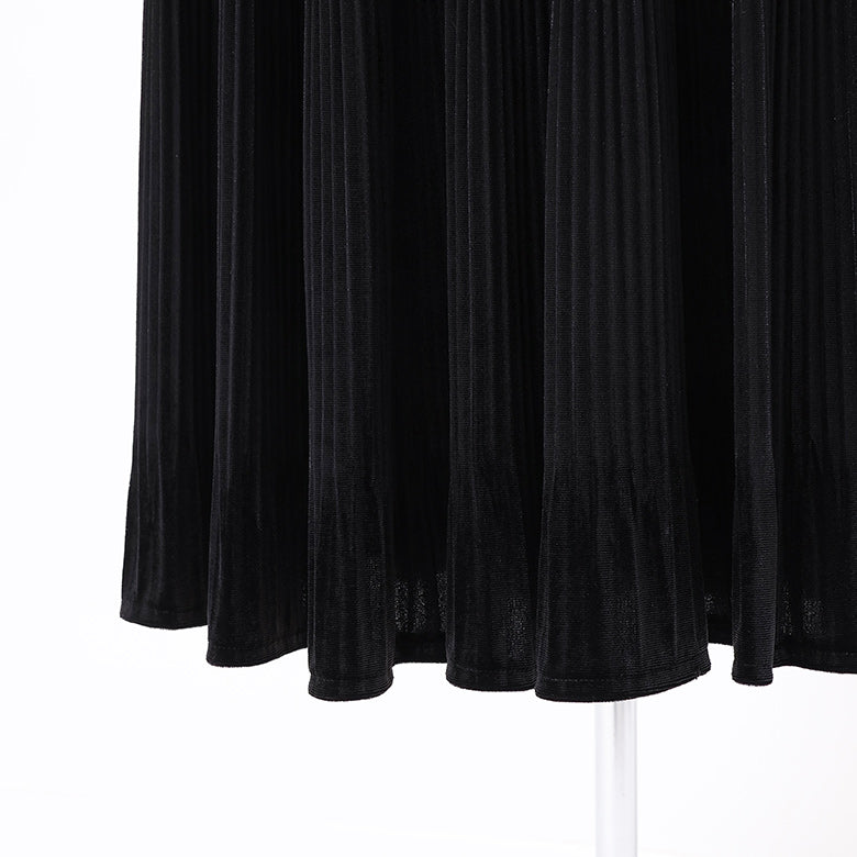 カットベロアティアードスカート